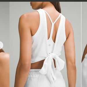 lululemon It’s a Tie Tank Top - White - Size 10